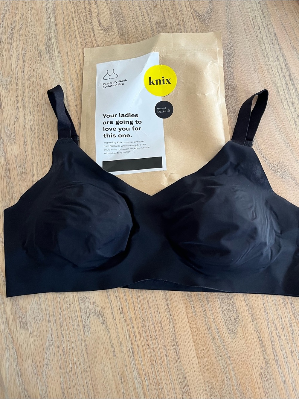 Knix Padded V-neck Evolution Bra